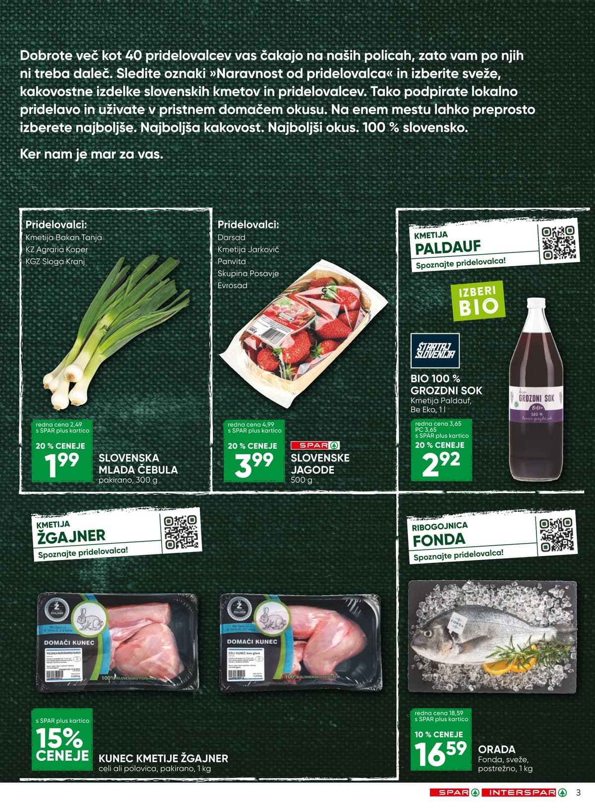 Stran 3. Spar kataloga - Akcijska Ponudba od 18.05.2026.