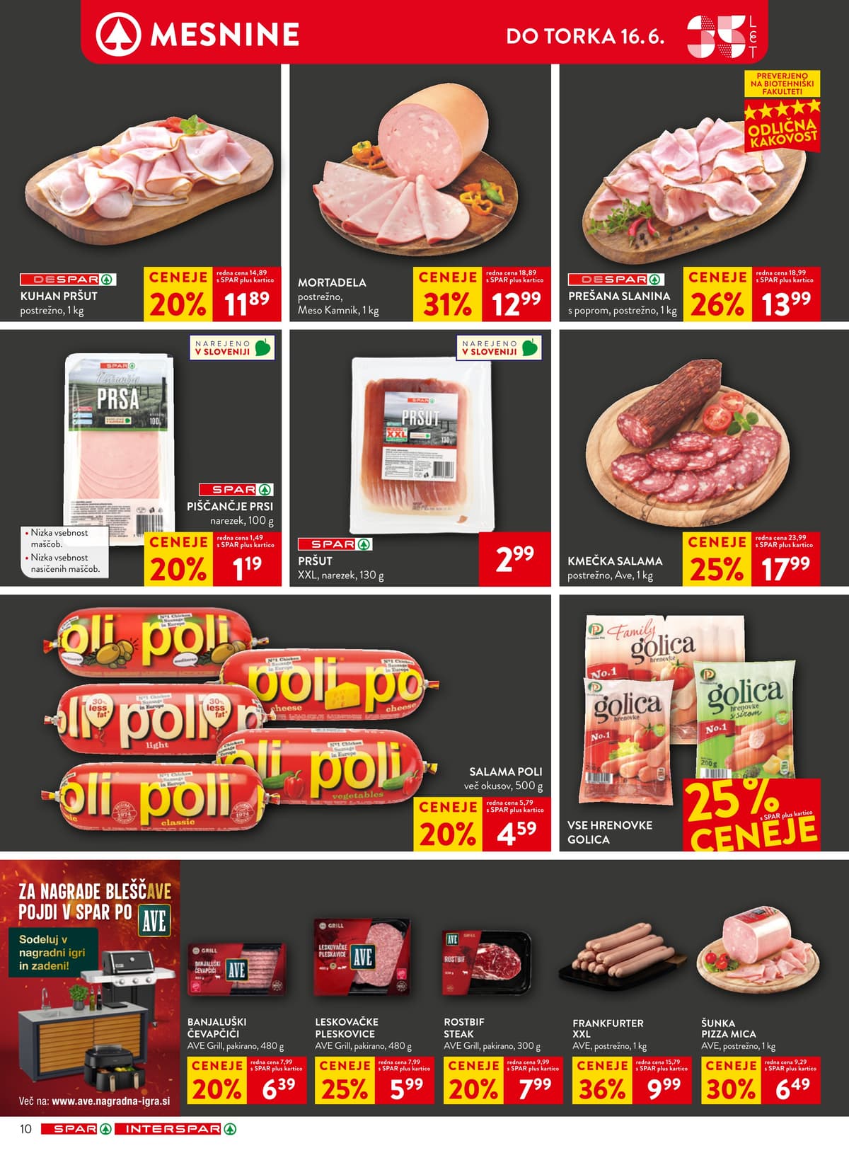 Stran 10. Spar kataloga - Akcijska Ponudba od 07.06.2026.