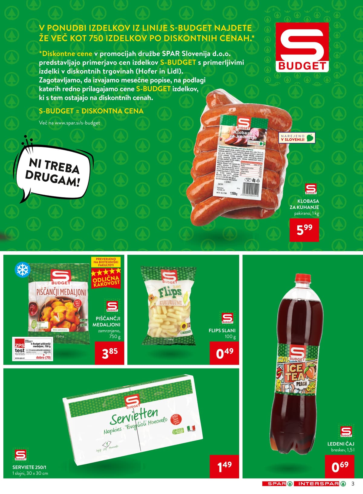Stran 3. Spar kataloga - Akcijska Ponudba od 07.06.2026.