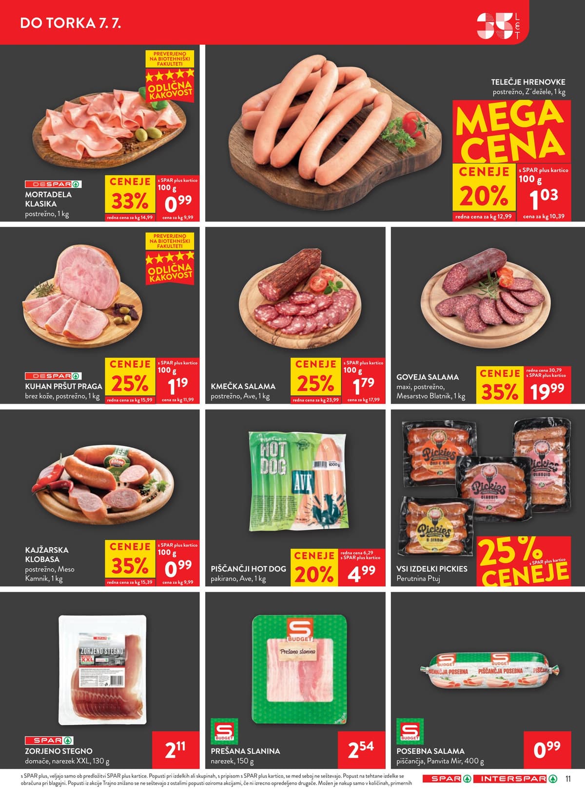Stran 11. Spar kataloga - Akcijska Ponudba od 29.06.2026