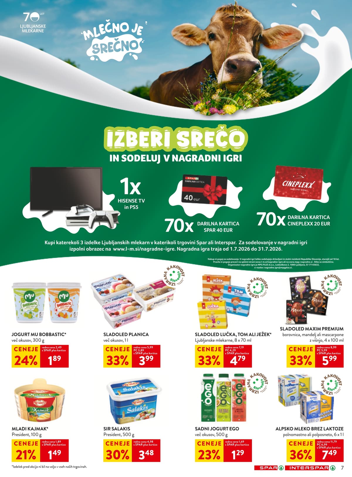 Stran 7. Spar kataloga - Akcijska Ponudba od 05.07.2026