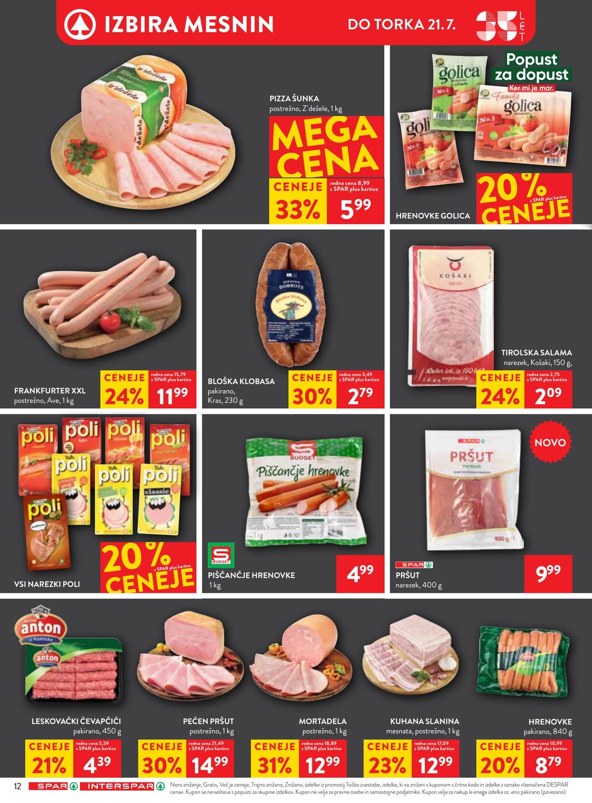 Stran 14. Spar kataloga - Akcijska Ponudba od 12.07.2026