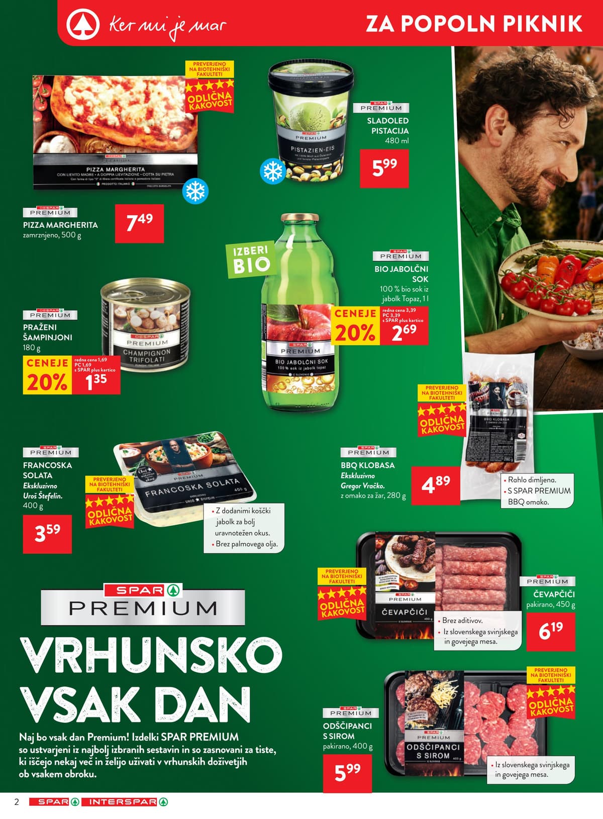 Stran 2. Spar kataloga - Akcijska Ponudba od 20.07.2026