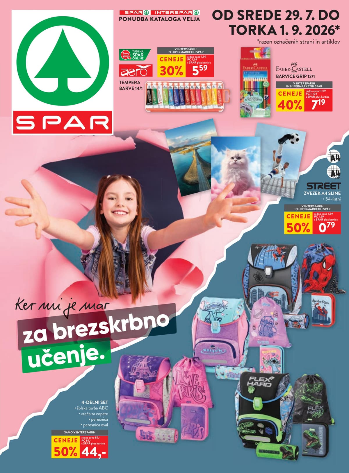 Stran 1. Spar kataloga - Šola