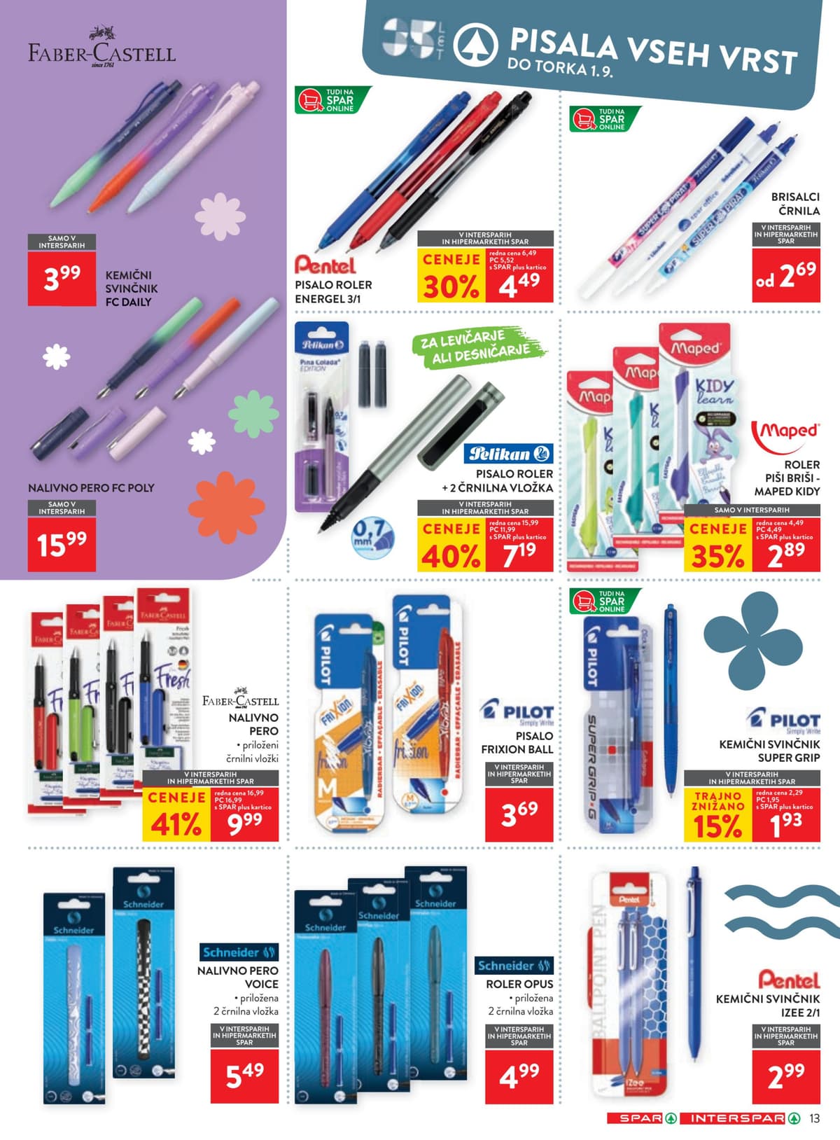 Stran 13. Spar kataloga - Šola