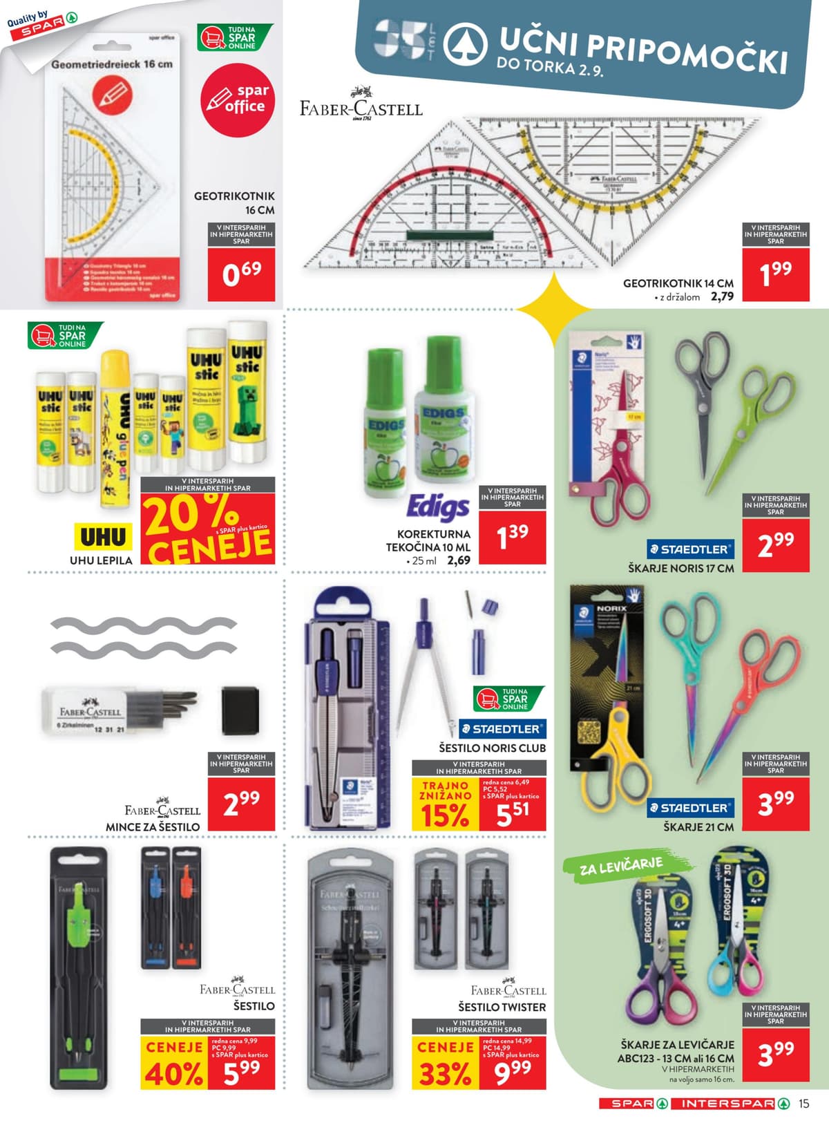 Stran 15. Spar kataloga - Šola od 26.07.2026