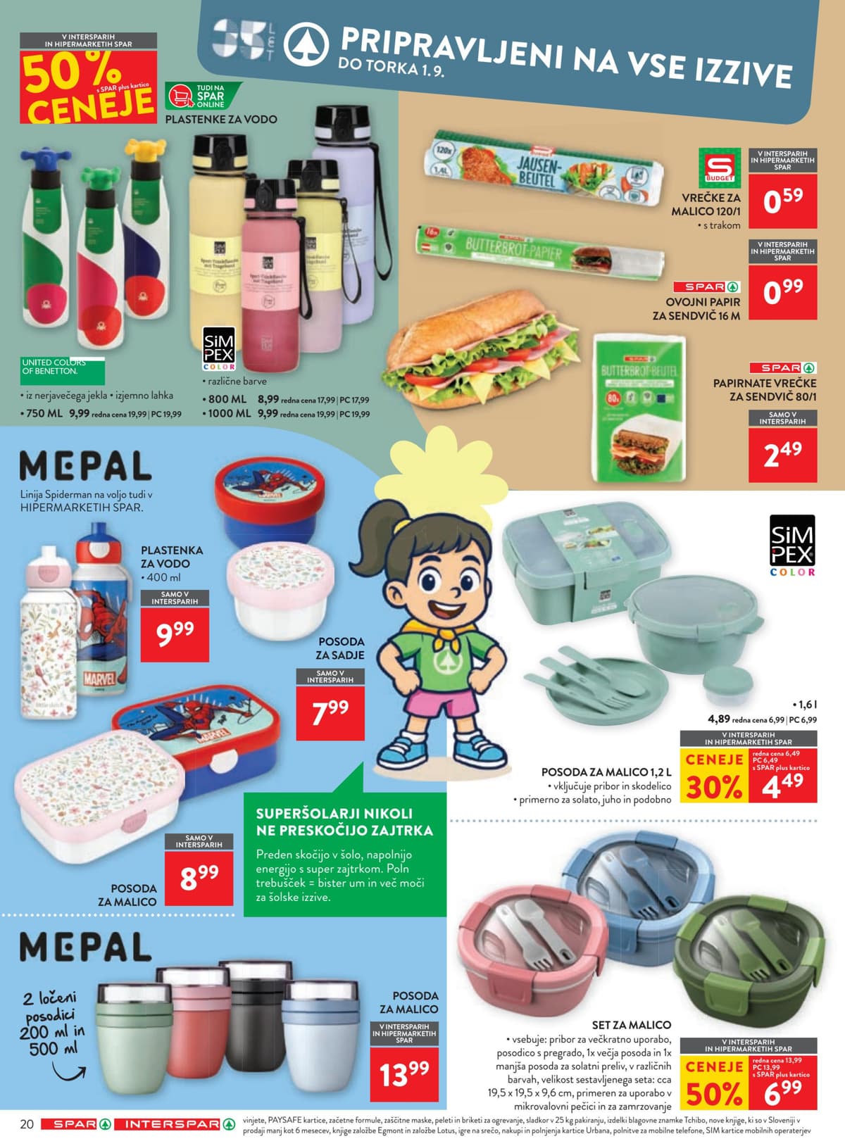 Stran 20. Spar kataloga - Šola
