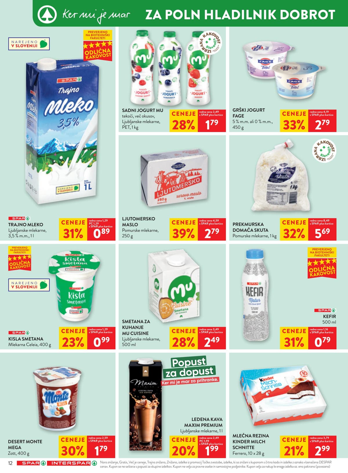 Stran 16. Spar kataloga - Akcijska Ponudba od 02.08.2026