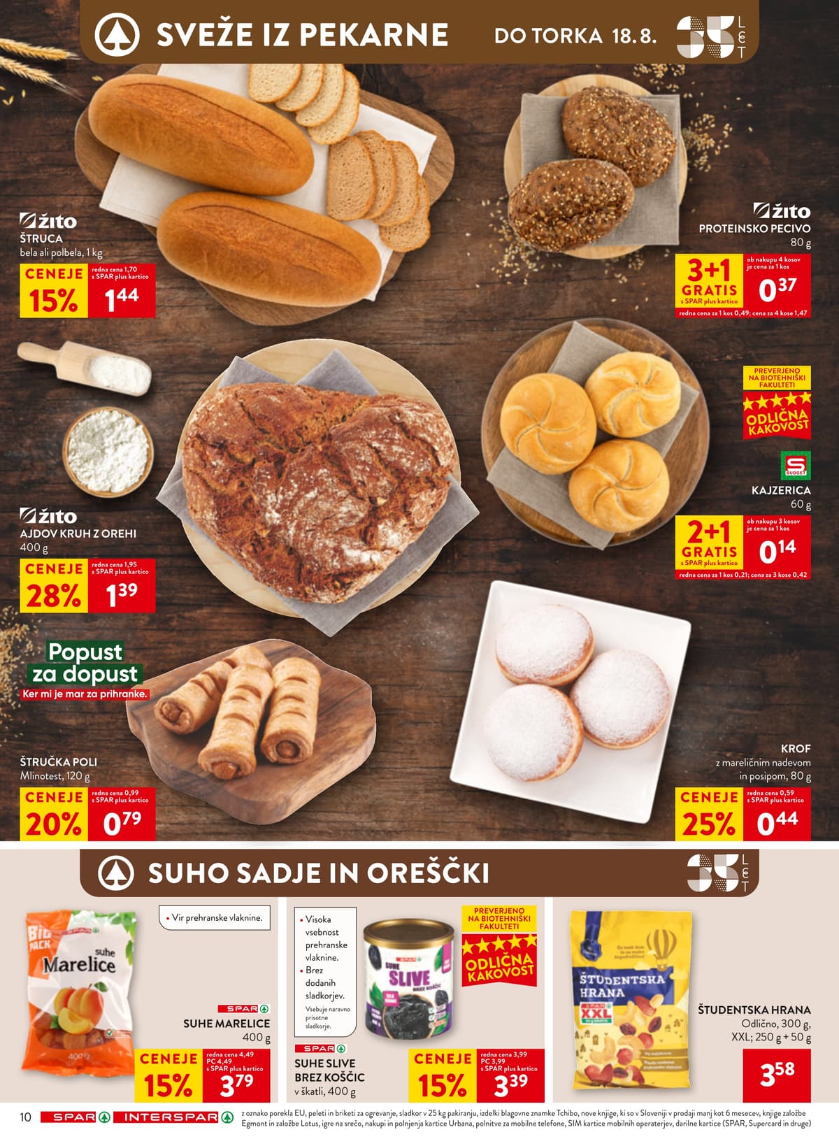 Stran 10. Spar kataloga - Akcijska Ponudba od 10.08.2026