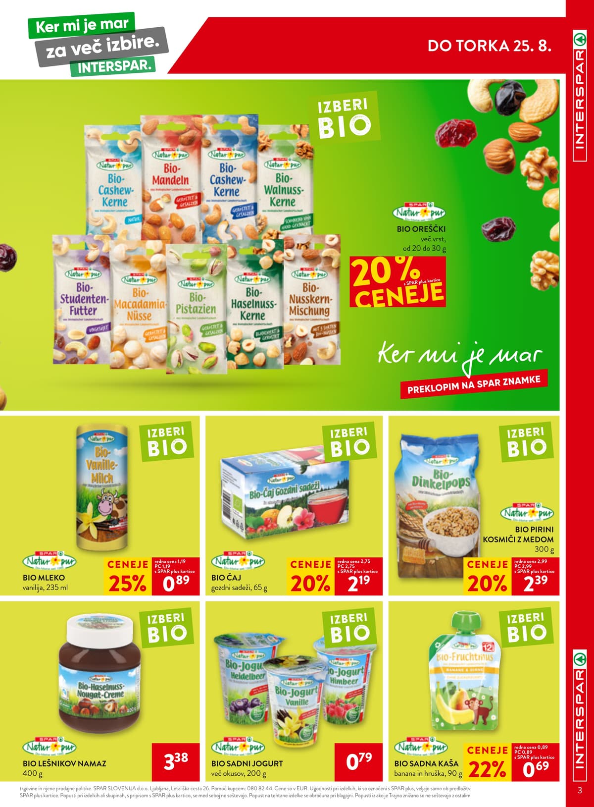Stran 3. Spar kataloga - Interspar Akcijska Ponudba od 16.08.2026.