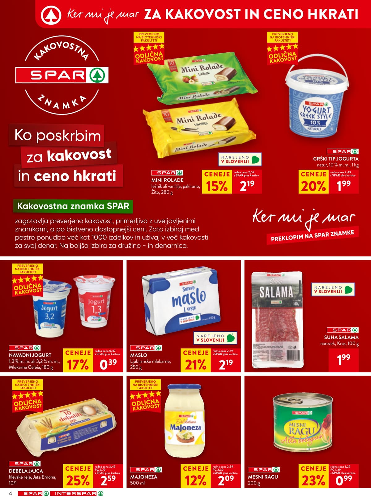 Stran 4. Spar kataloga - Akcijska Ponudba od 24.08.2026.