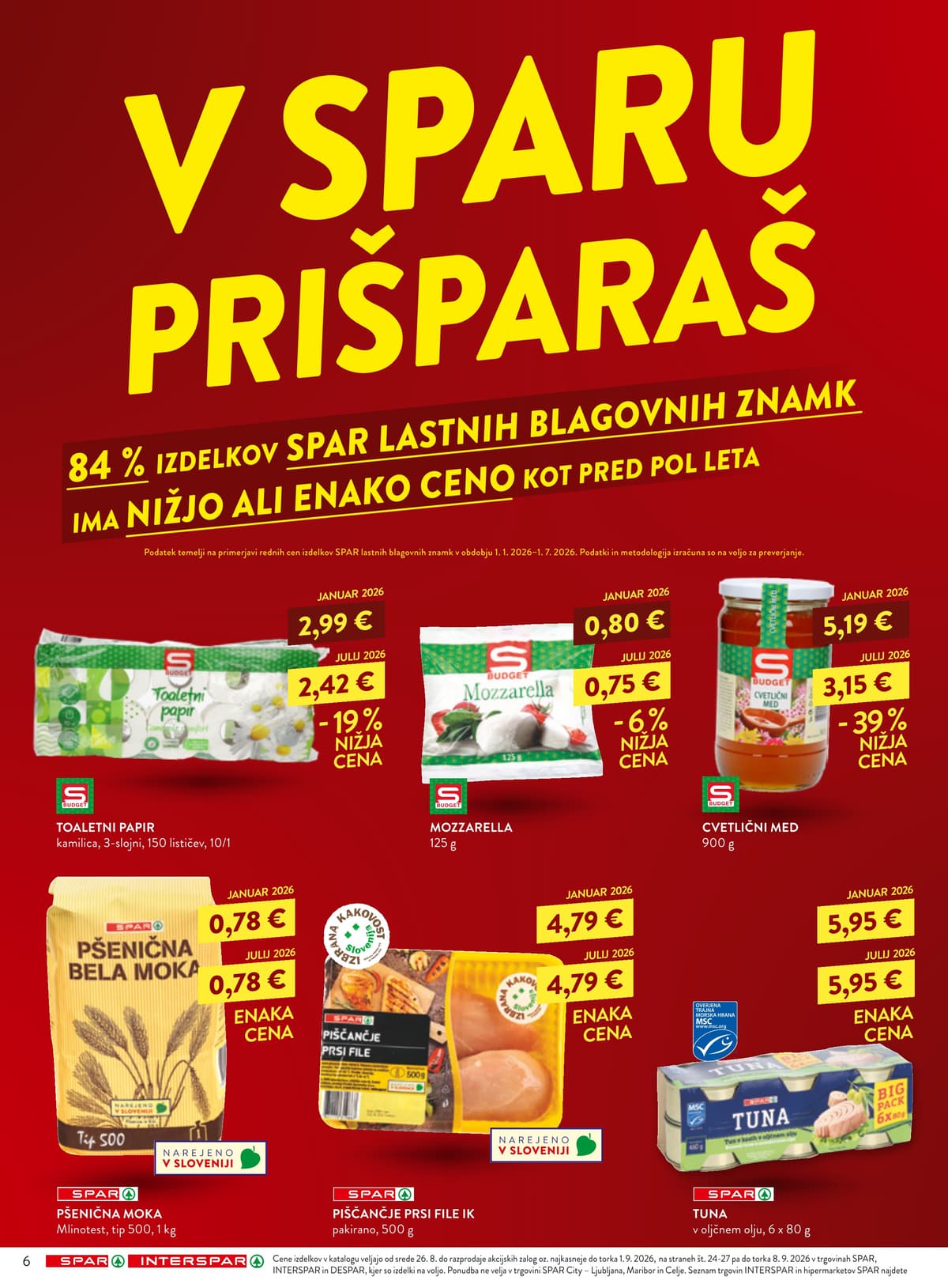 Stran 6. Spar kataloga - Akcijska Ponudba od 24.08.2026.