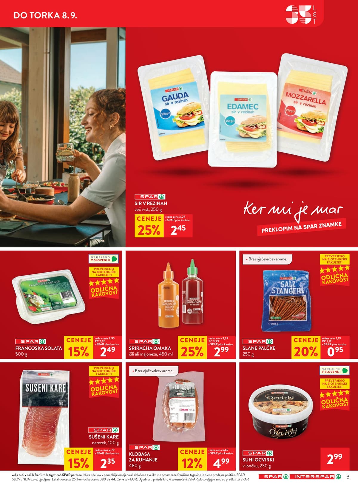 Stran 3. Spar kataloga - Akcijska Ponudba od 30.08.2026.