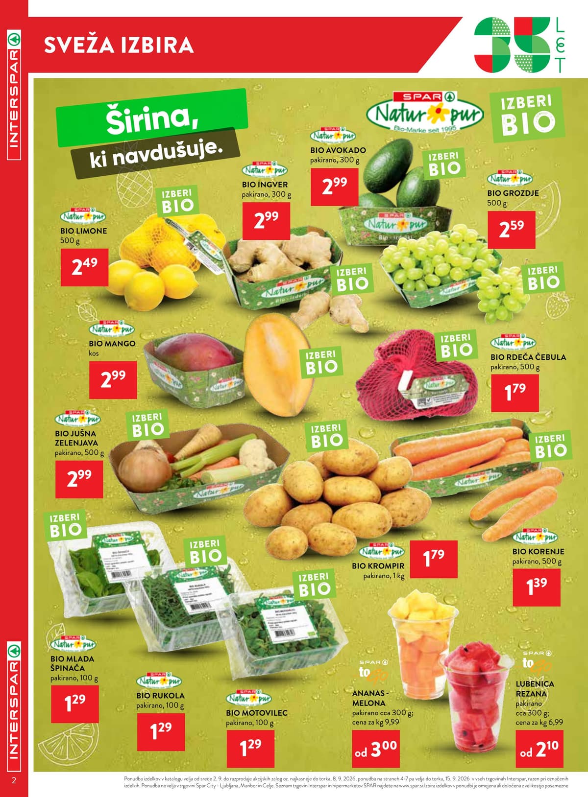 Stran 2. Spar kataloga - Interspar Akcijska Ponudba od 30.08.2026.