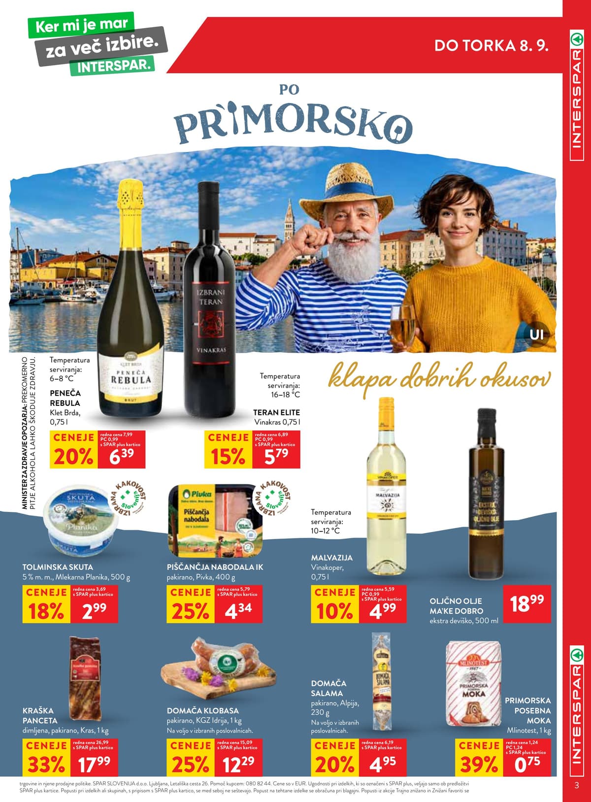 Stran 3. Spar kataloga - Interspar Akcijska Ponudba od 30.08.2026.