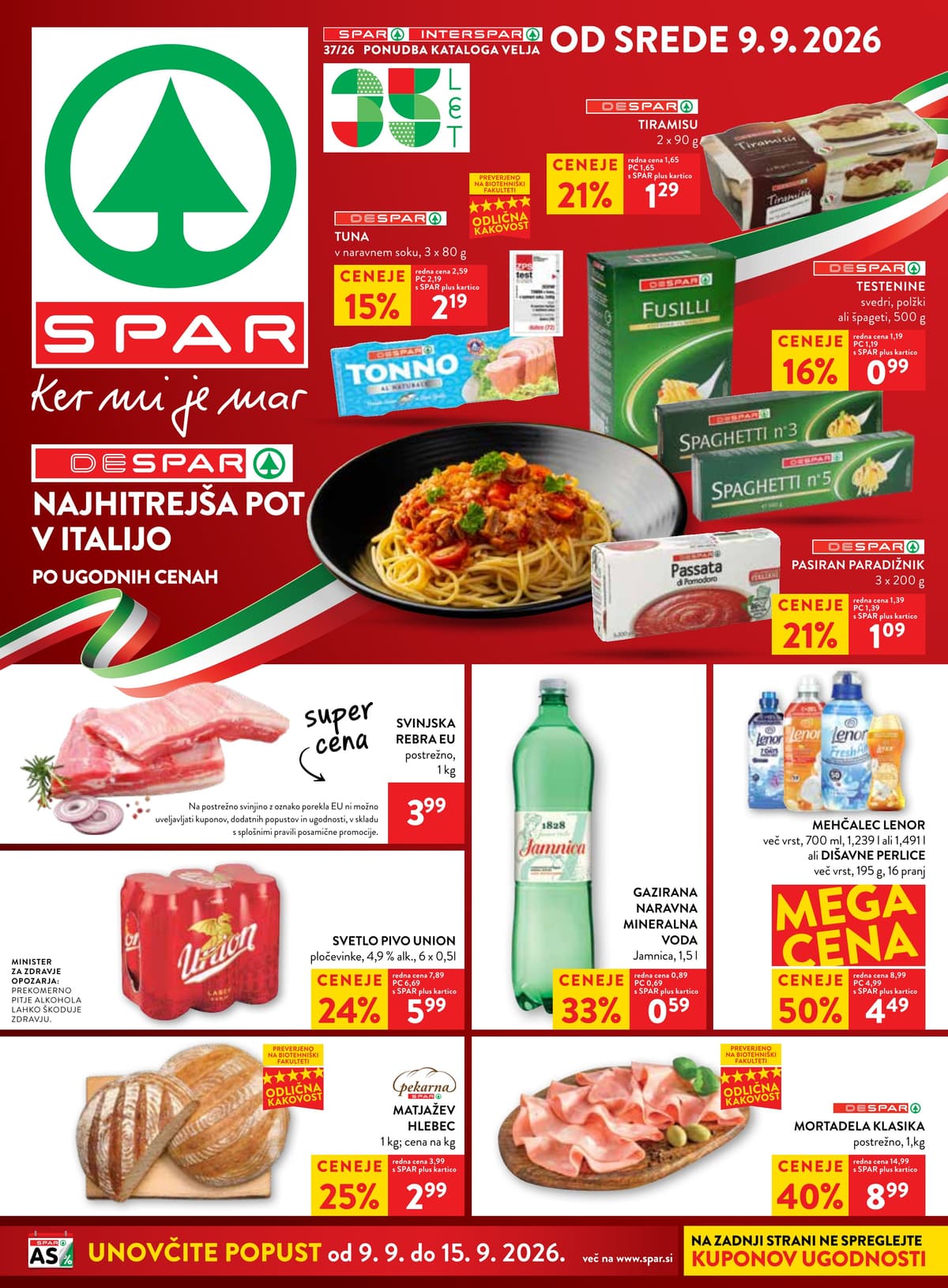 Stran 1. Spar kataloga - Akcijska Ponudba