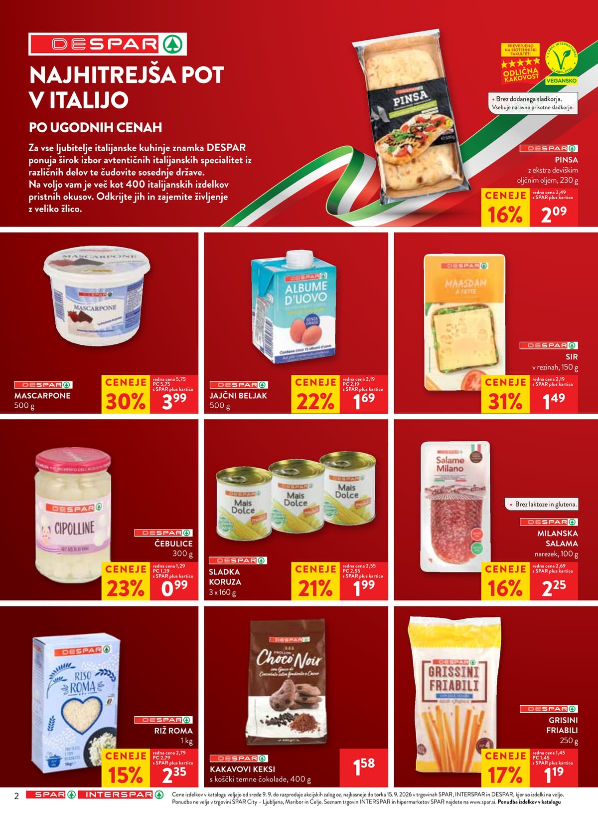 Stran 2. Spar kataloga - Akcijska Ponudba od 06.09.2026.