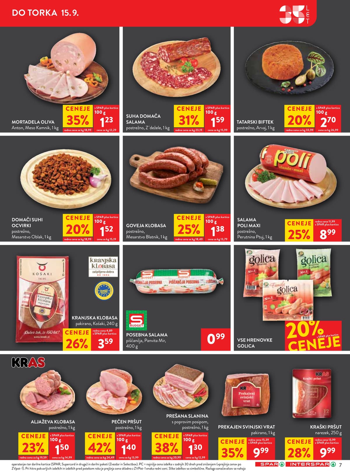 Stran 9. Spar kataloga - Akcijska Ponudba od 06.09.2026.