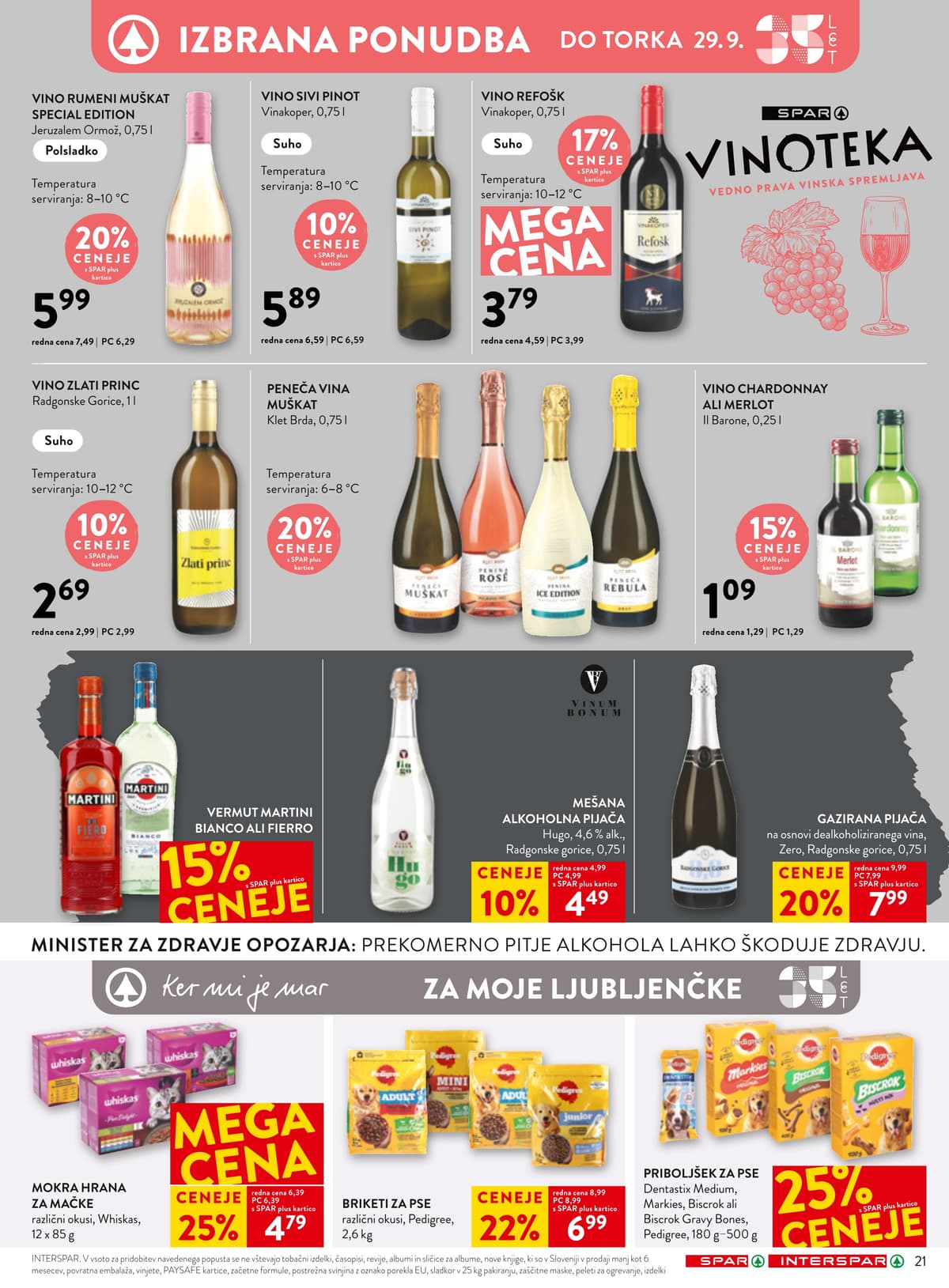 Stran 29. Spar kataloga - Akcijska Ponudba od 20.09.2026.