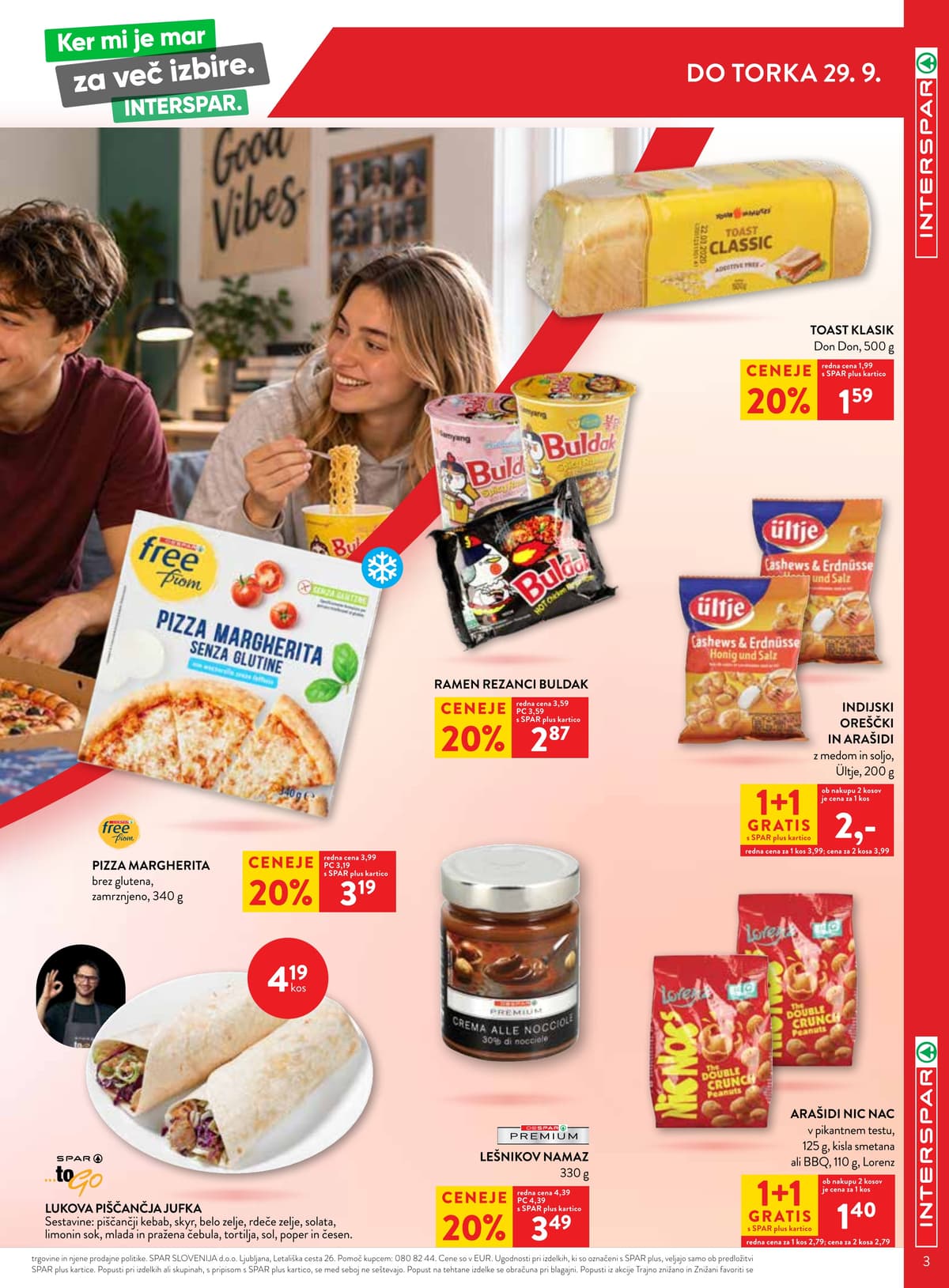 Stran 3. Spar kataloga - Interspar Akcijska Ponudba od 20.09.2026.