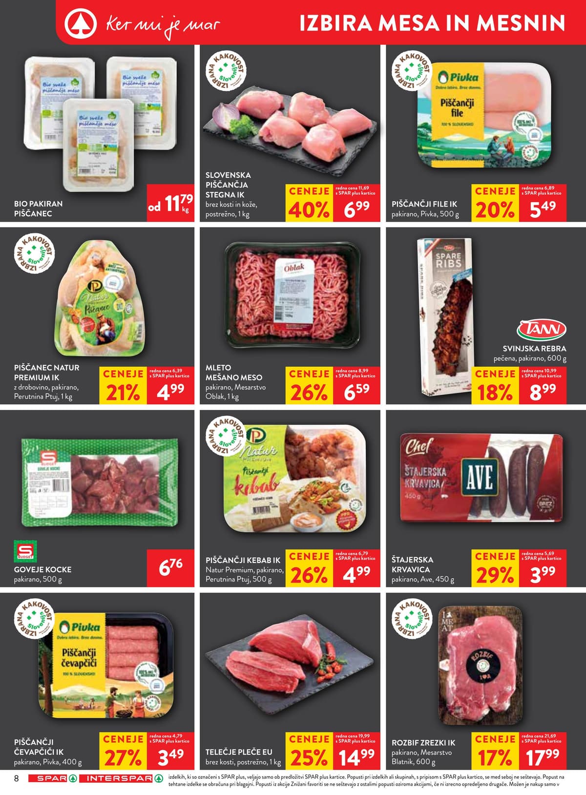 Stran 14. Spar kataloga - Akcijska Ponudba od 11.10.2026.