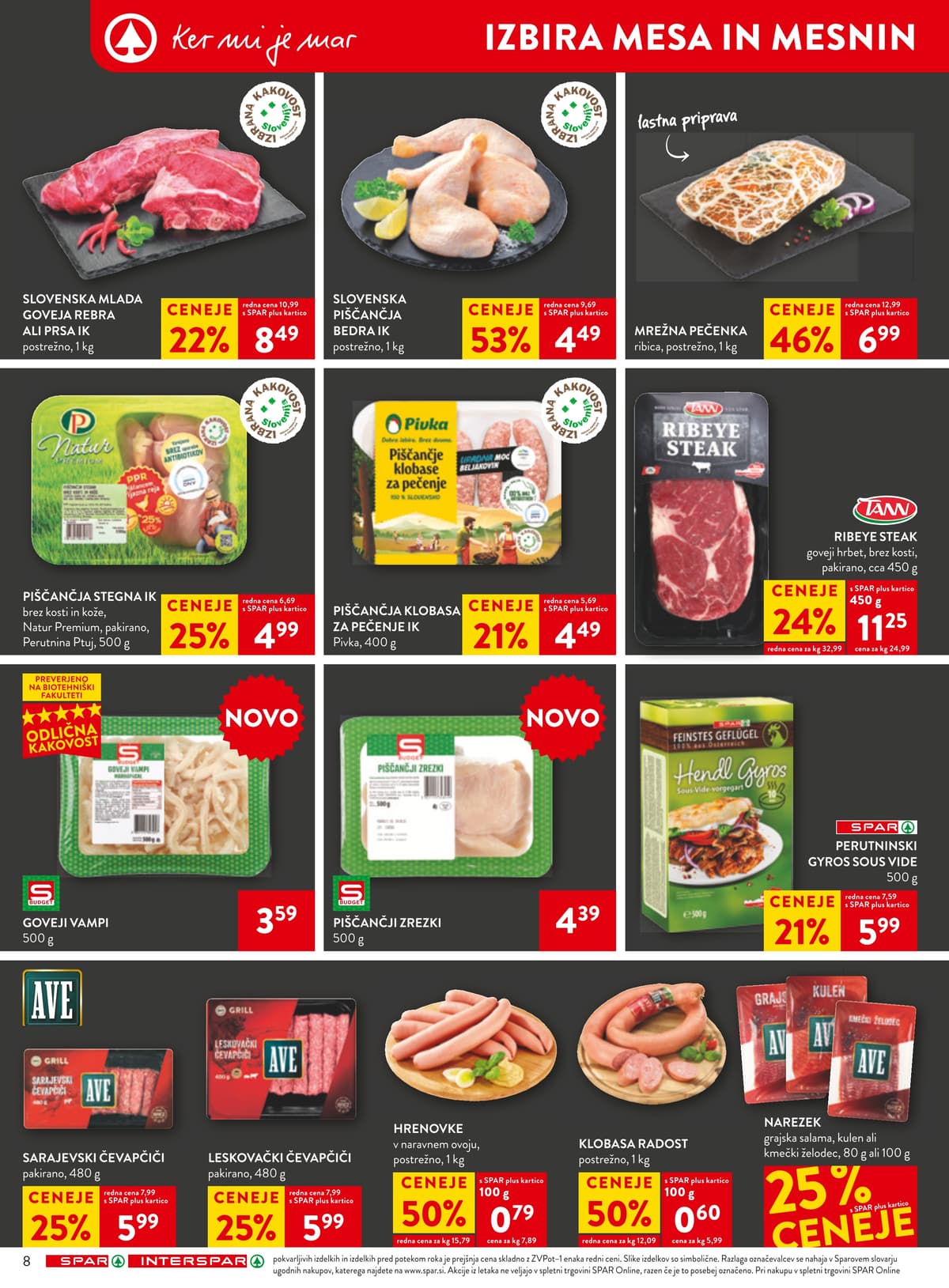Stran 14. Spar kataloga - Akcijska ponudba od 18.10.2026.