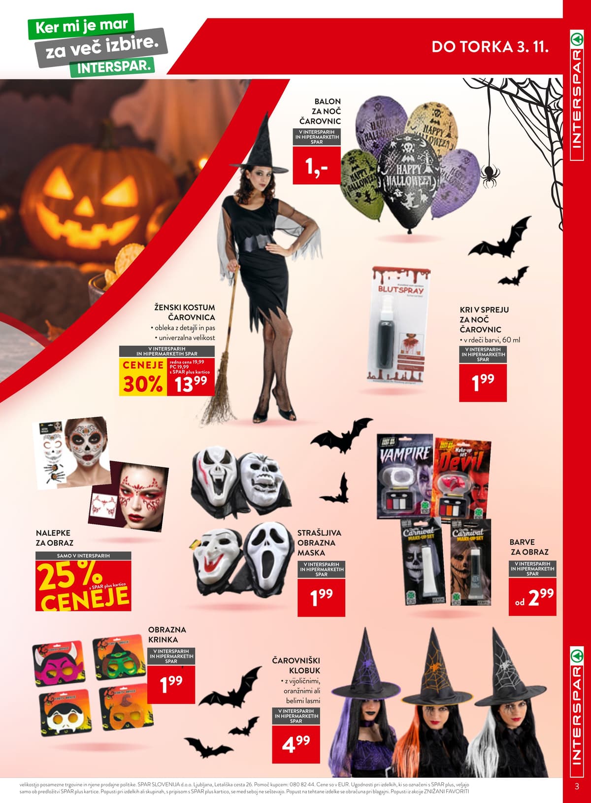 Stran 3. Spar kataloga - Interspar Ponudba od 18.10.2026.