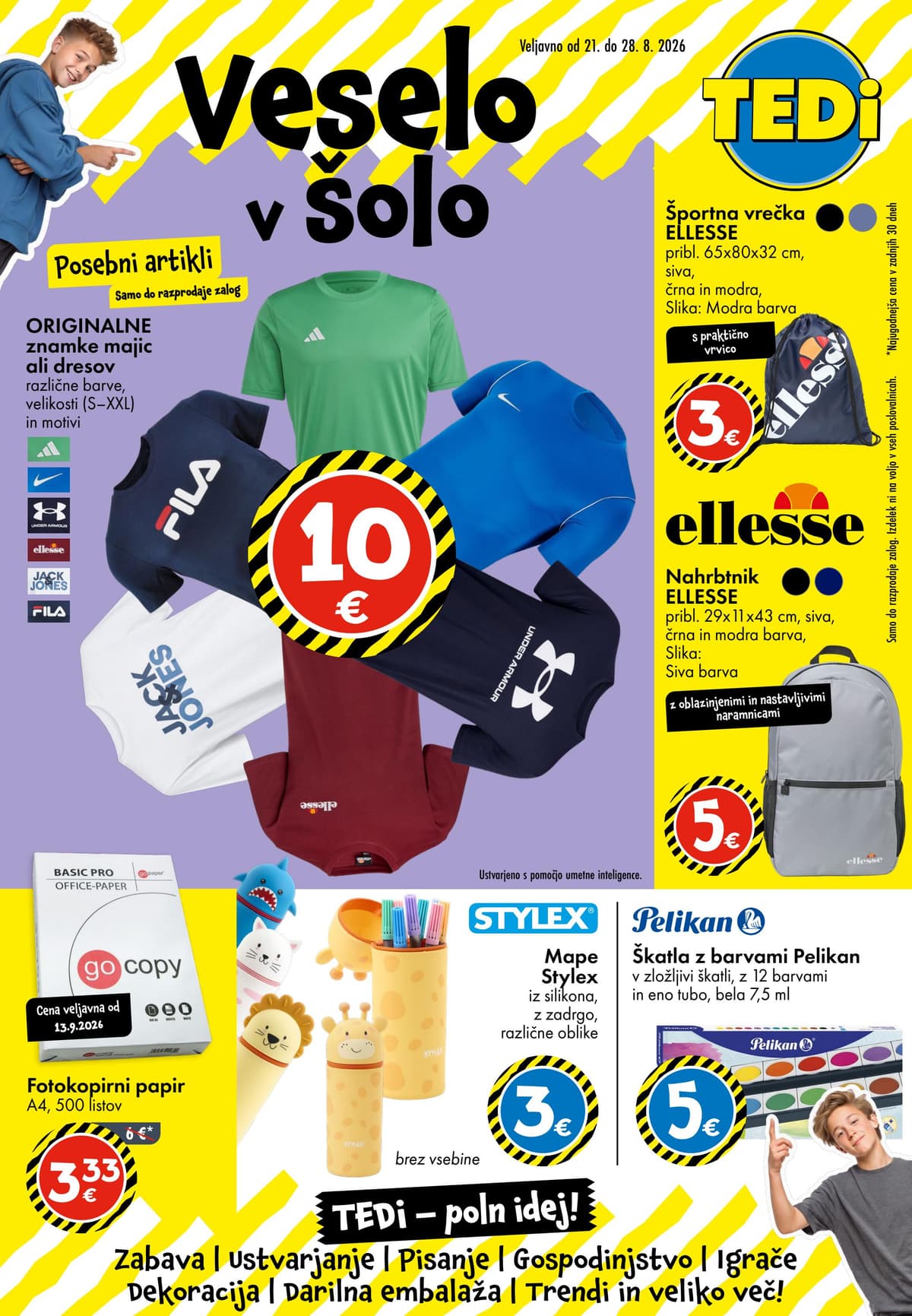 Tedi katalog od 08/21/2026 - Veselo v šolo