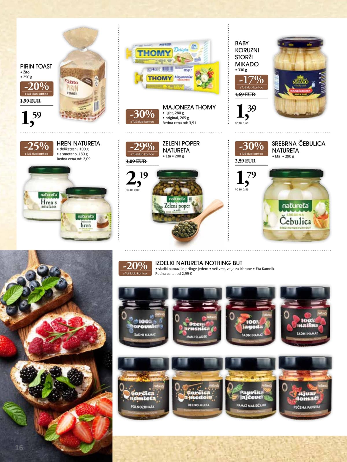 Stran 16. Tuš kataloga - Okusi praznikov