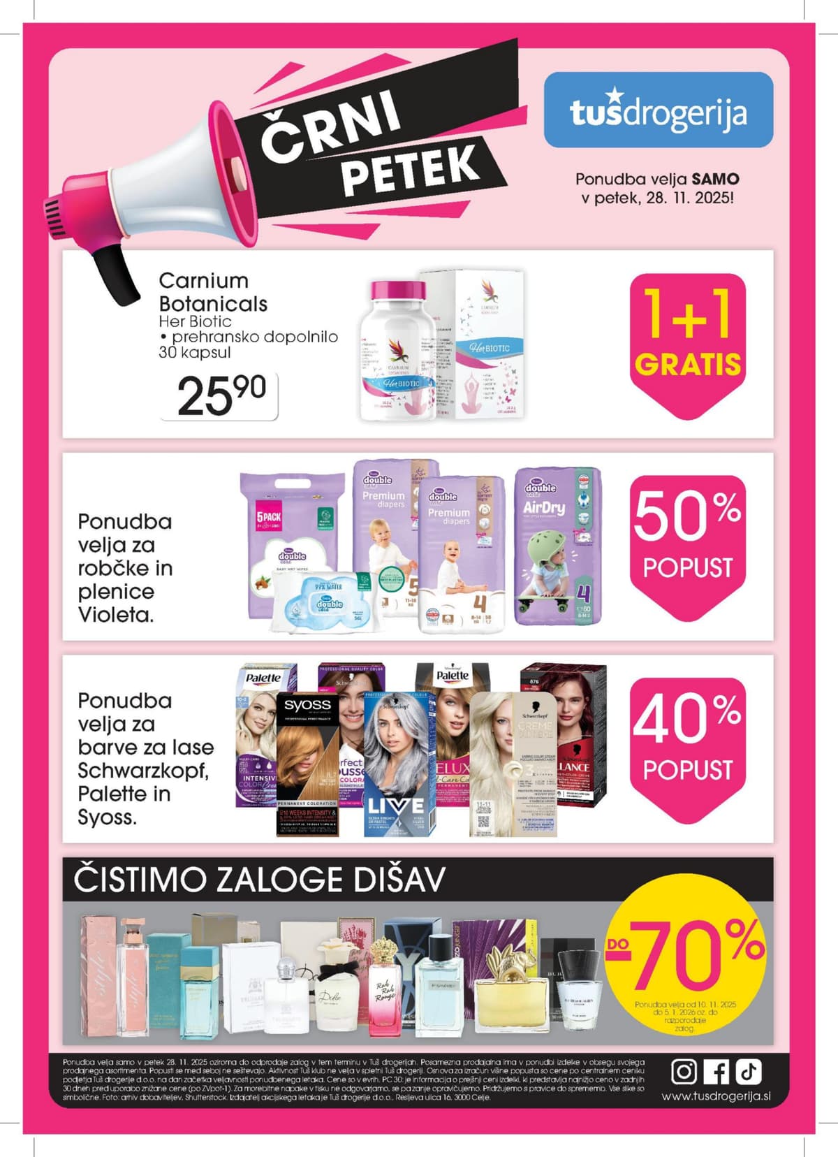 Stran 1. Tuš kataloga - Drogerija Črni Petek od 03.03.2026.