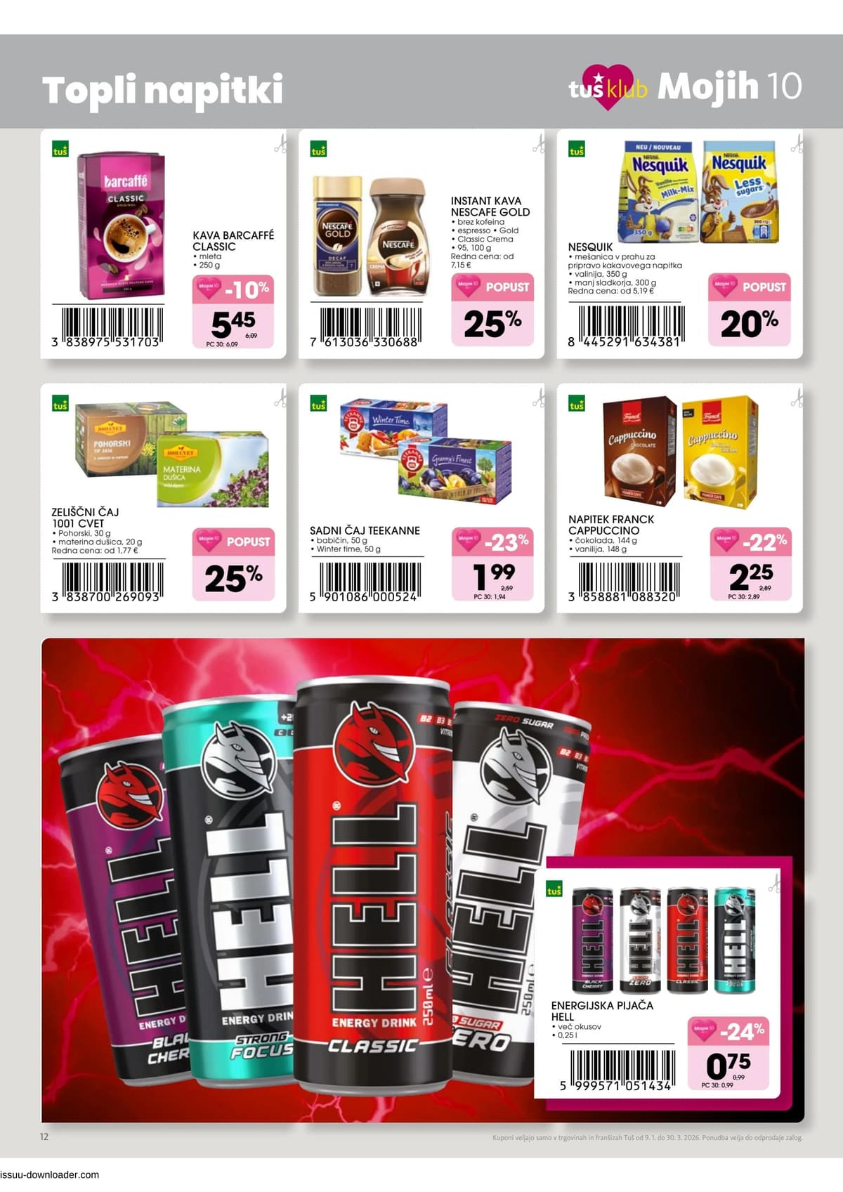 Stran 12. Tuš kataloga - Mojih 10 od 14.03.2026.