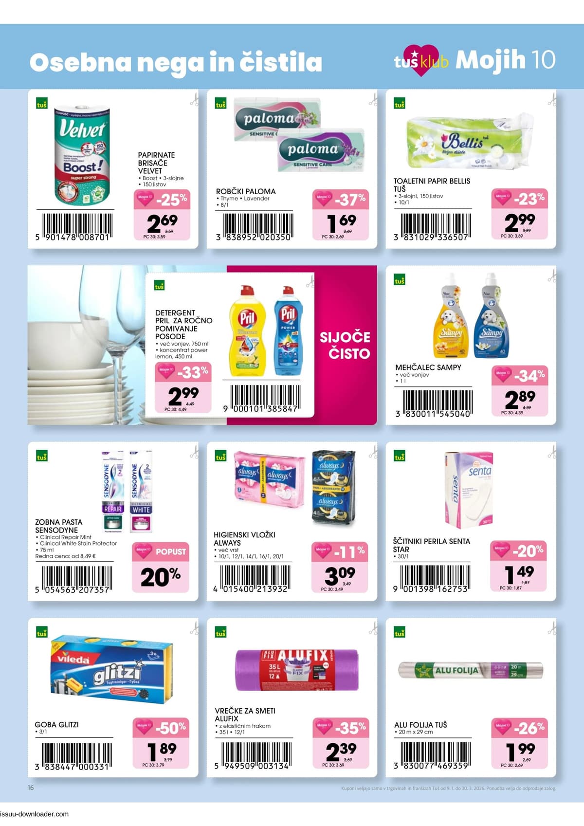Stran 16. Tuš kataloga - Mojih 10 od 14.03.2026.