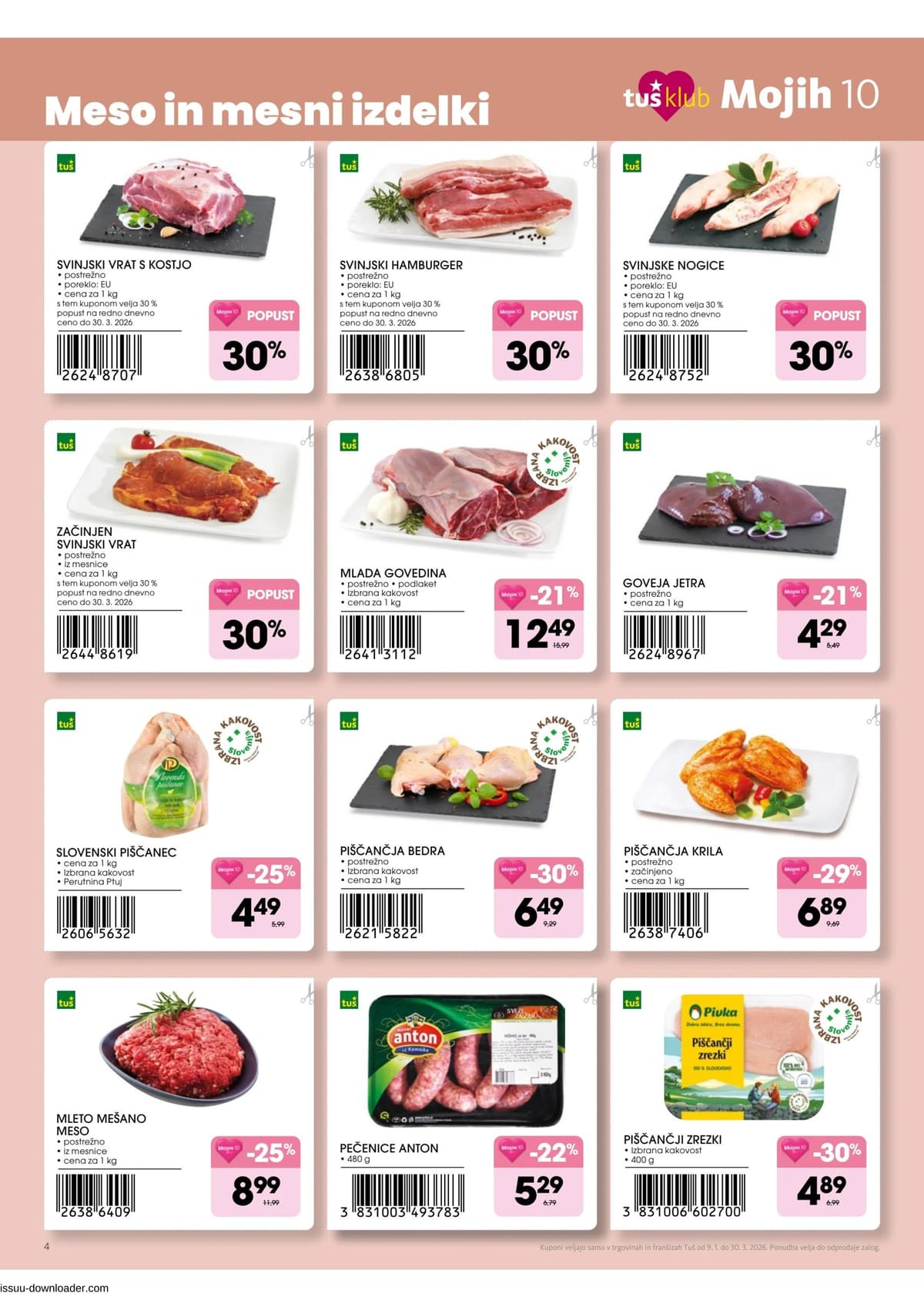 Stran 4. Tuš kataloga - Mojih 10 od 14.03.2026.