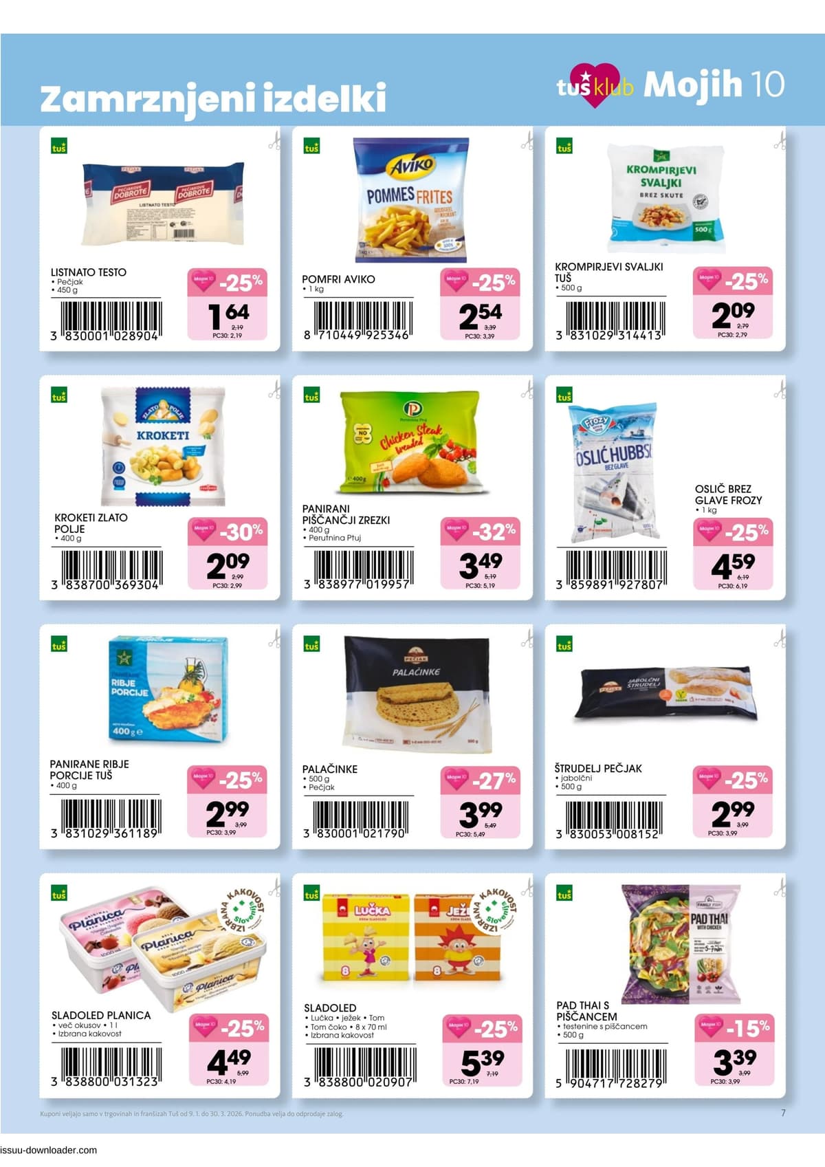 Stran 7. Tuš kataloga - Mojih 10 od 14.03.2026.