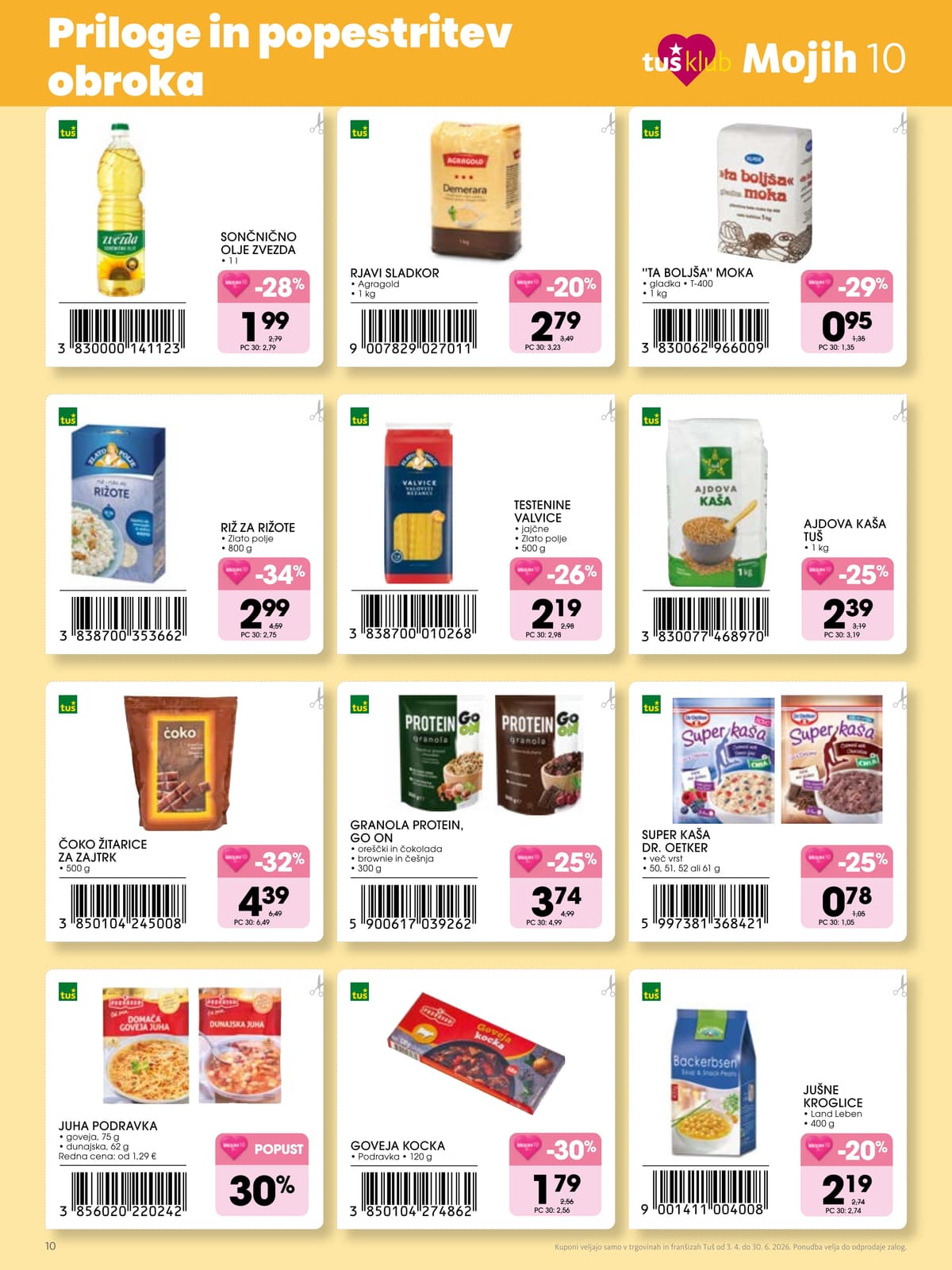 Stran 10. Tuš kataloga - Mojih 10