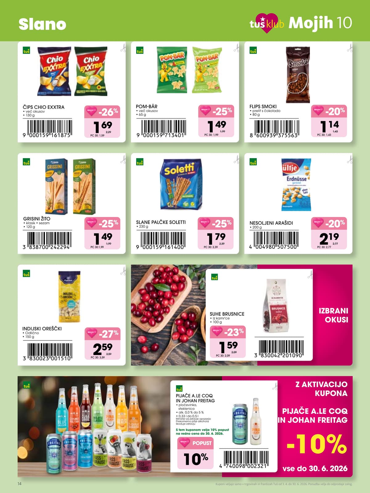 Stran 14. Tuš kataloga - Mojih 10 od 06.04.2026.