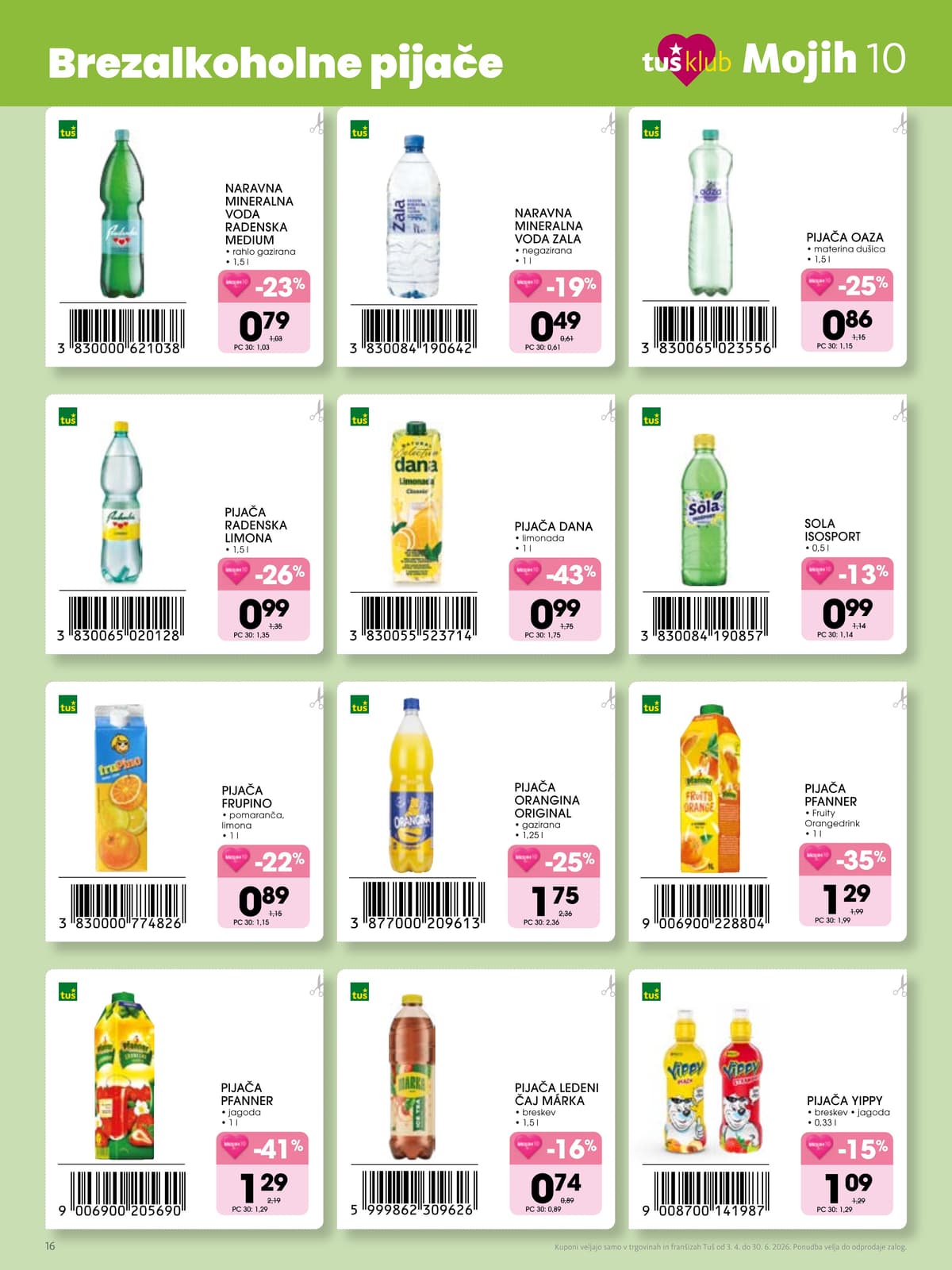 Stran 16. Tuš kataloga - Mojih 10