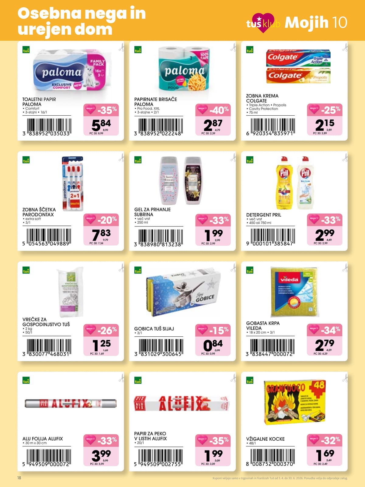 Stran 18. Tuš kataloga - Mojih 10