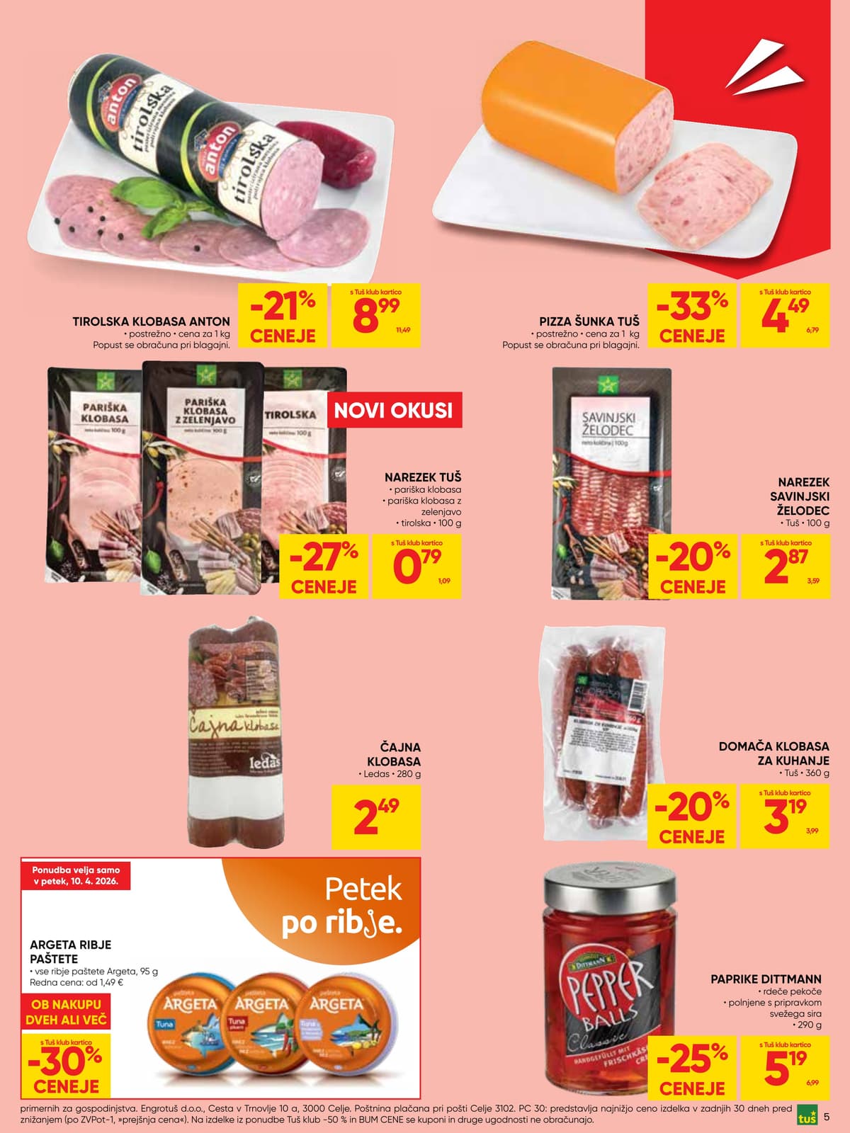 Stran 5. Tuš kataloga - Akcijska Ponudba od 07.04.2026.