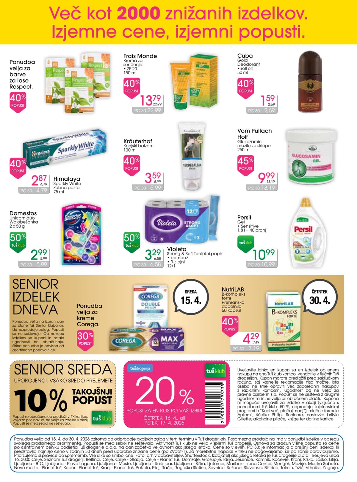 Stran 16. Tuš kataloga - Drogerija od 15.04.2026.