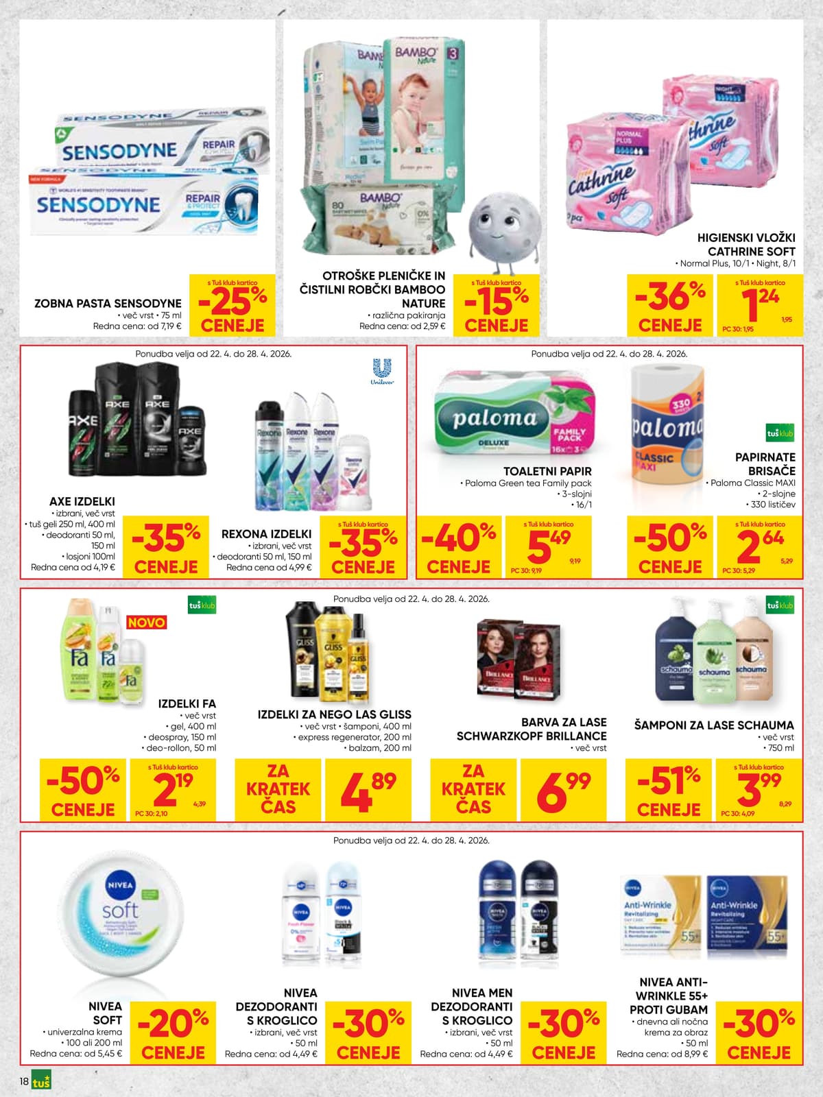Stran 18. Tuš kataloga - Akcijska Ponudba od 21.04.2026.