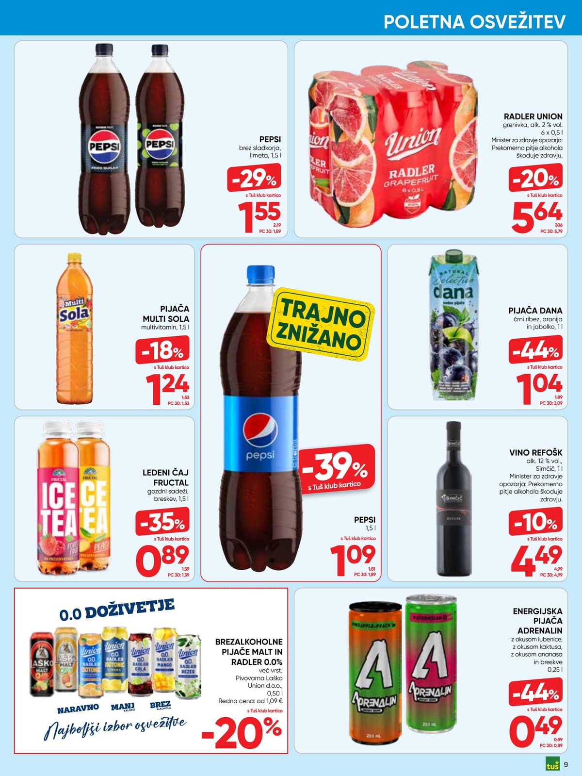 Stran 9. Tuš kataloga - Akcijska Ponudba