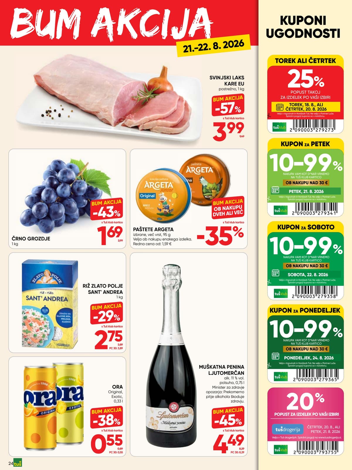 Stran 24. Tuš kataloga - Akcijska Ponudba od 17.08.2026.