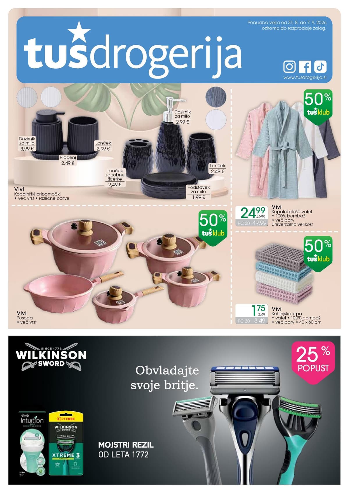 Tuš katalog od 08/31/2026 - Drogerija