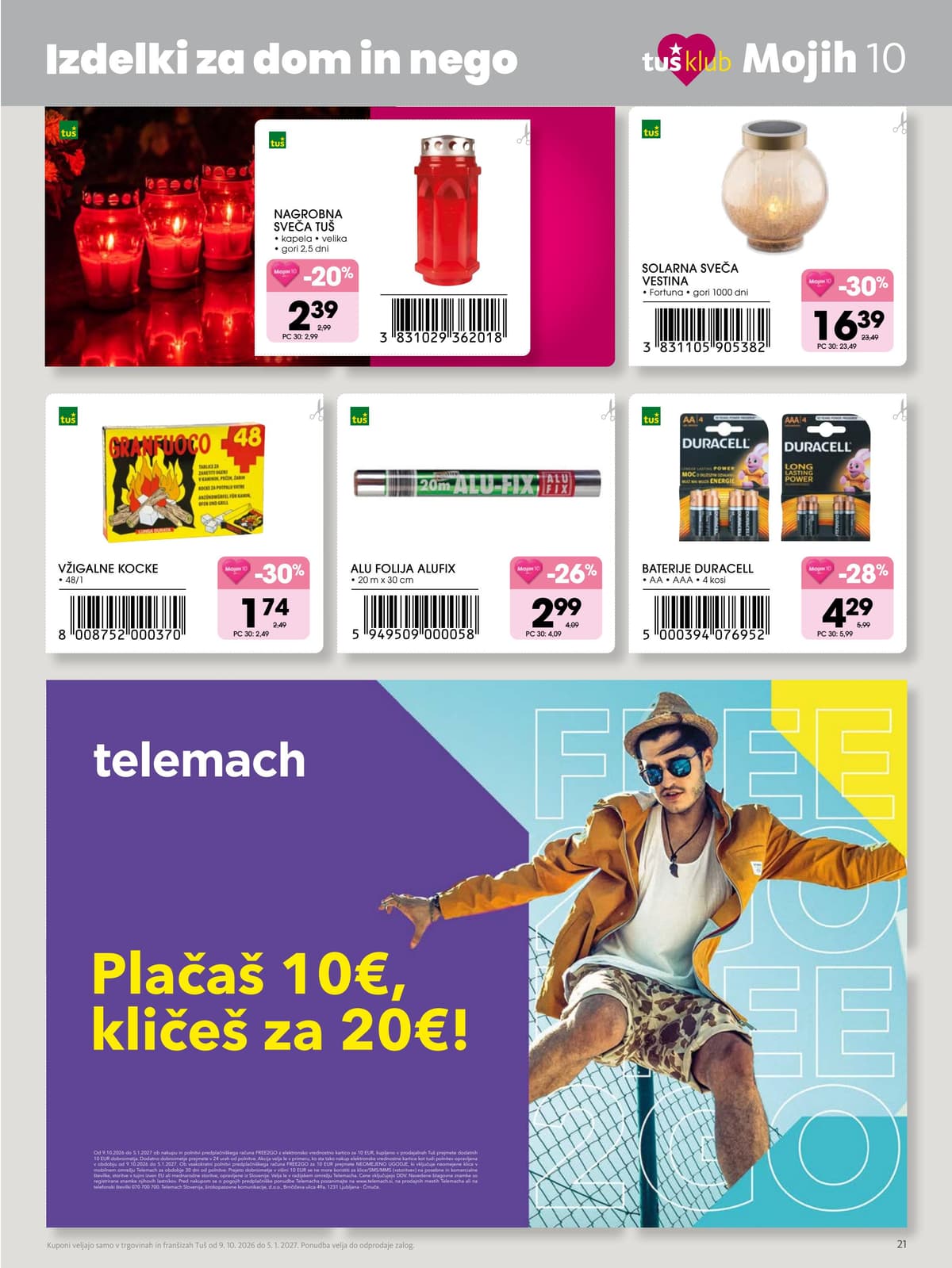 Stran 21. Tuš kataloga - Mojih 10 od 13.10.2026.
