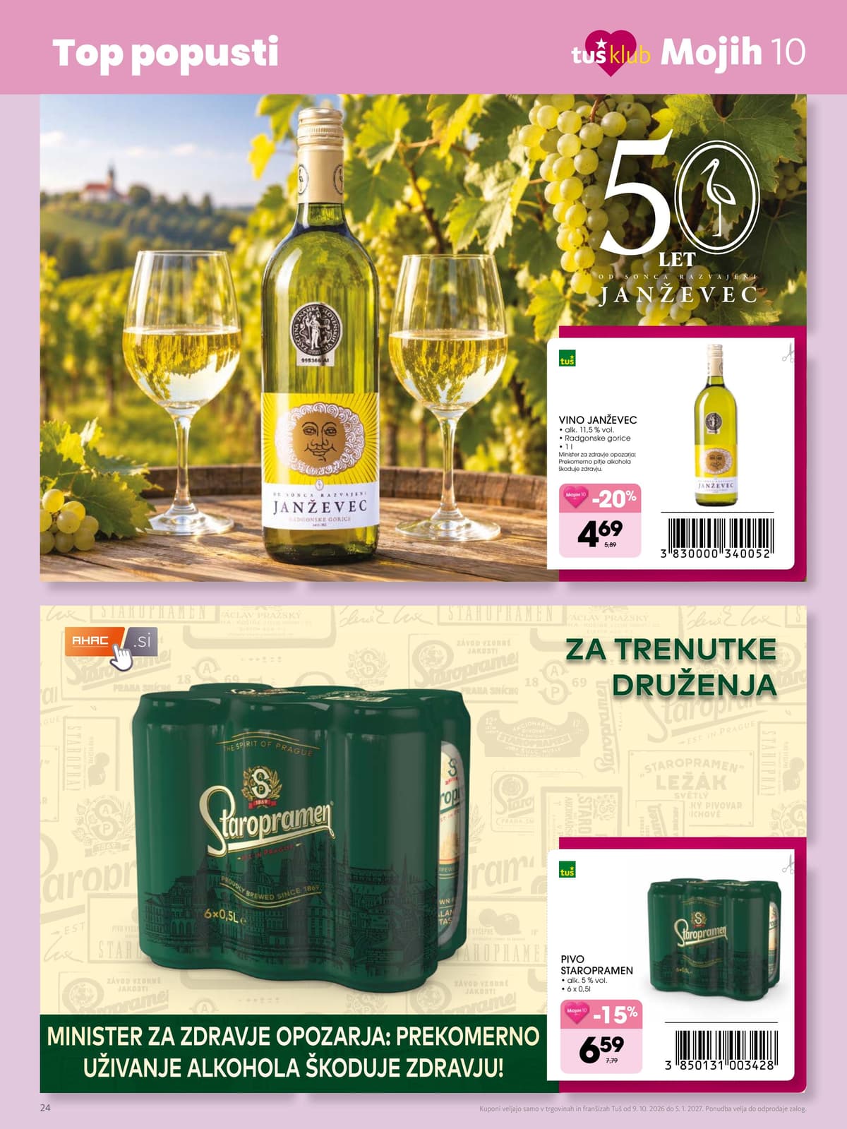 Stran 24. Tuš kataloga - Mojih 10 od 13.10.2026.