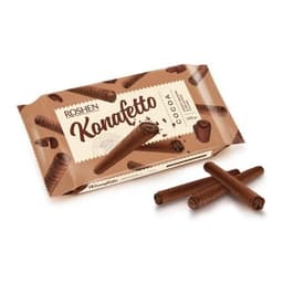 Polnjene vafelj rolice