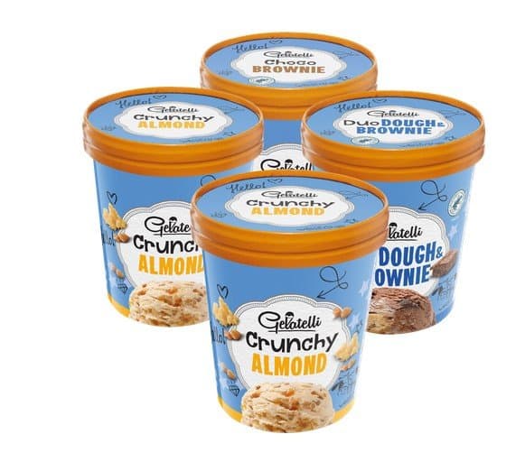 Gelatelli sladoled na ameriški način 500 ml Akcija v trgovini Lidl