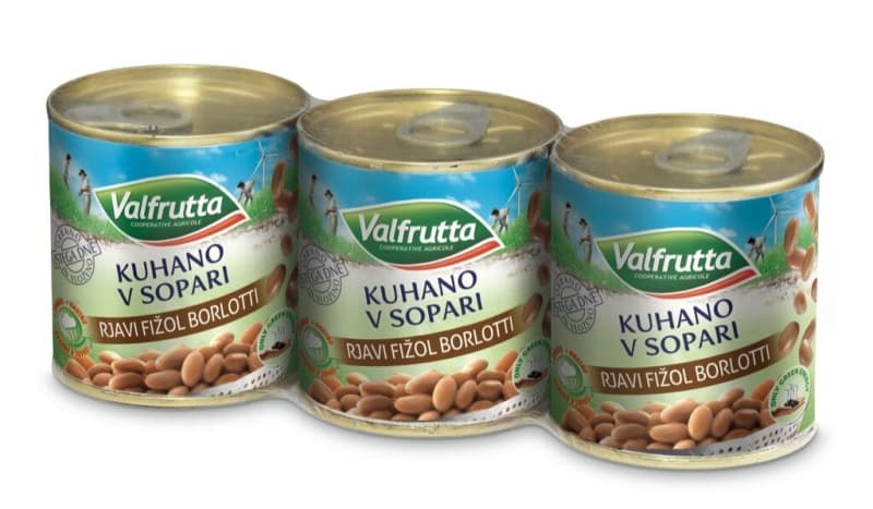 Valfrutta rjavi fižol borlotti 3 x 150 g Akcija v trgovini Spar