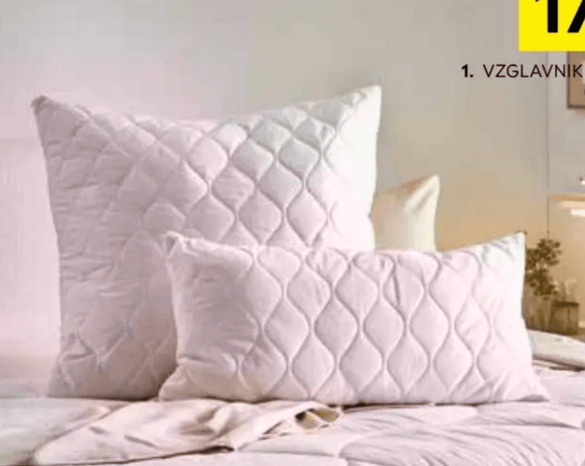 Vzglavnik „BLANKA“ 60 X 80 cm sleeptex Akcija v trgovini Lesnina